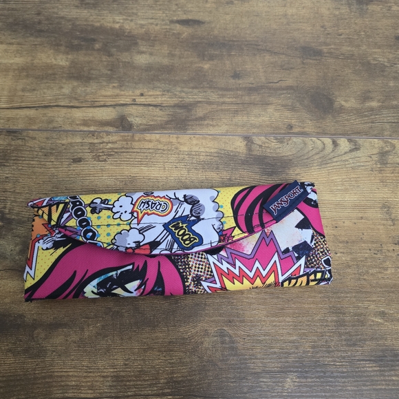 Jansport Black and Pink Make Up Travel Bag - Picture 2 of 6